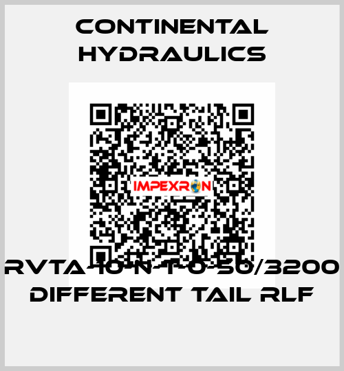 RVTA-10-N-T-0-50/3200 DIFFERENT TAIL RLF Continental Hydraulics