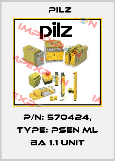 p/n: 570424, Type: PSEN ml ba 1.1 unit Pilz