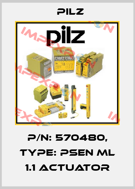 p/n: 570480, Type: PSEN ml 1.1 actuator Pilz