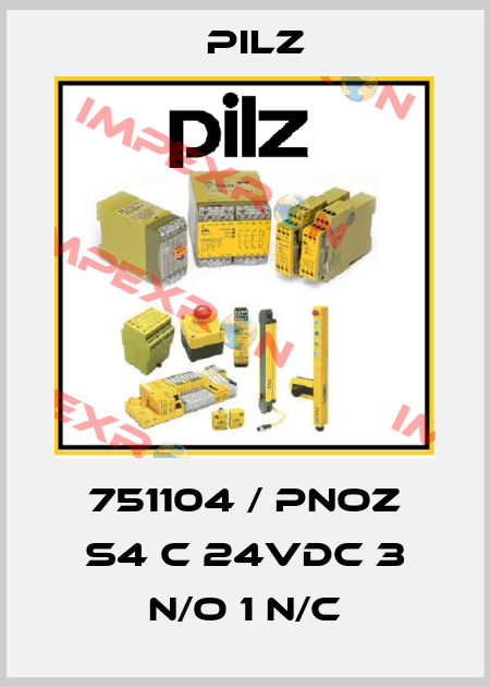 751104 / PNOZ s4 C 24VDC 3 n/o 1 n/c Pilz