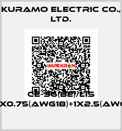 CE-36(BE)/LIS 10CX0.75(AWG18)+1X2.5(AWG14) Kuramo Electric Co., LTD.