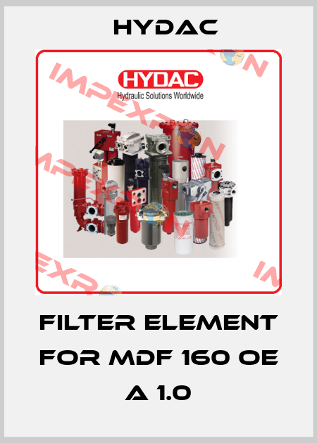 filter element for MDF 160 OE A 1.0 Hydac
