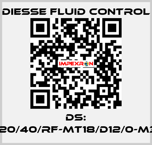 DS: LG-RBR15-20/40/RF-MT18/D12/0-M340-CS/CS DIESSE Fluid Control