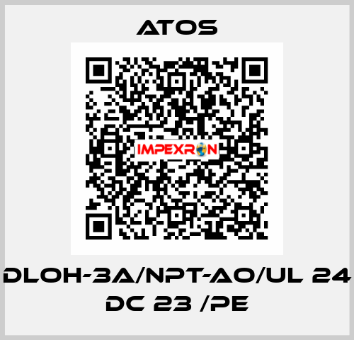 DLOH-3A/NPT-AO/UL 24 DC 23 /PE Atos