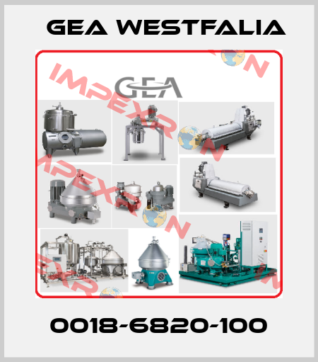 0018-6820-100 Gea Westfalia
