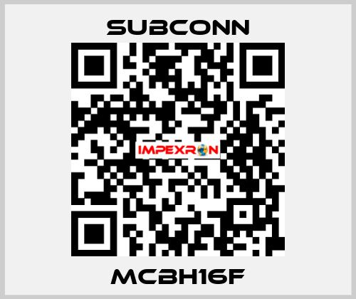  MCBH16F SubConn