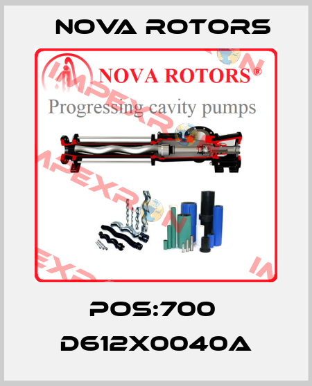 POS:700  D612X0040A Nova Rotors