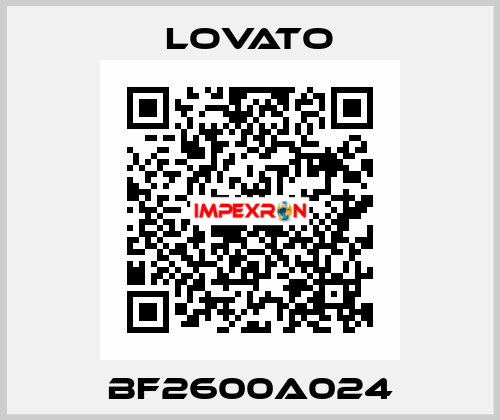 BF2600A024 Lovato