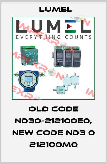 old code ND30-212100E0, new code ND3 0 212100M0 LUMEL