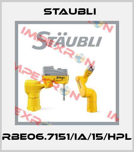 RBE06.7151/IA/15/HPL Staubli