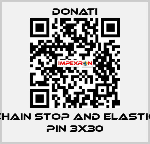 Chain stop and elastic pin 3x30 Donati