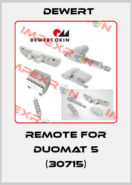 Remote for DUOMAT 5 (30715) DEWERT