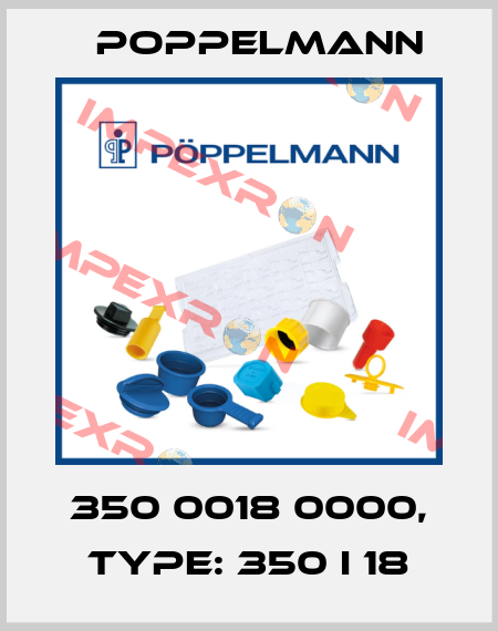 350 0018 0000, Type: 350 I 18 Poppelmann