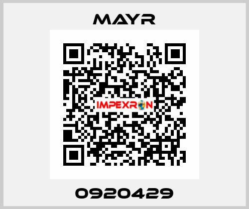 0920429 Mayr