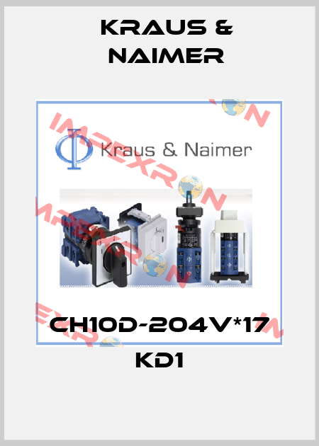 CH10D-204V*17 KD1 Kraus & Naimer