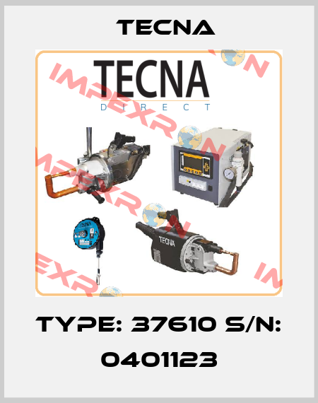 Type: 37610 S/N: 0401123 Tecna