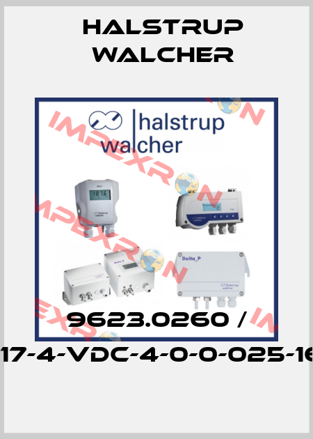 9623.0260 / PS17-4-VDC-4-0-0-025-16-0 Halstrup Walcher