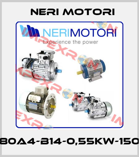 T80A4-B14-0,55kW-1500 Neri Motori