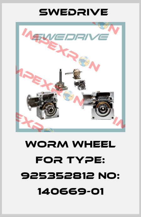 Worm Wheel for Type: 925352812 No: 140669-01 Swedrive