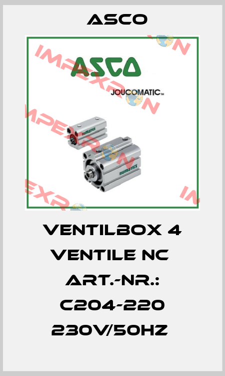 VENTILBOX 4 VENTILE NC  ART.-NR.: C204-220 230V/50HZ  Asco