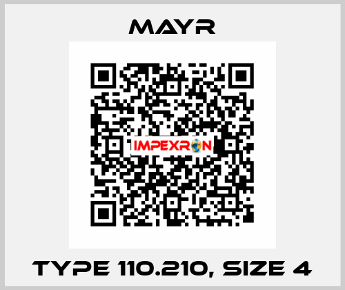 Type 110.210, Size 4 Mayr