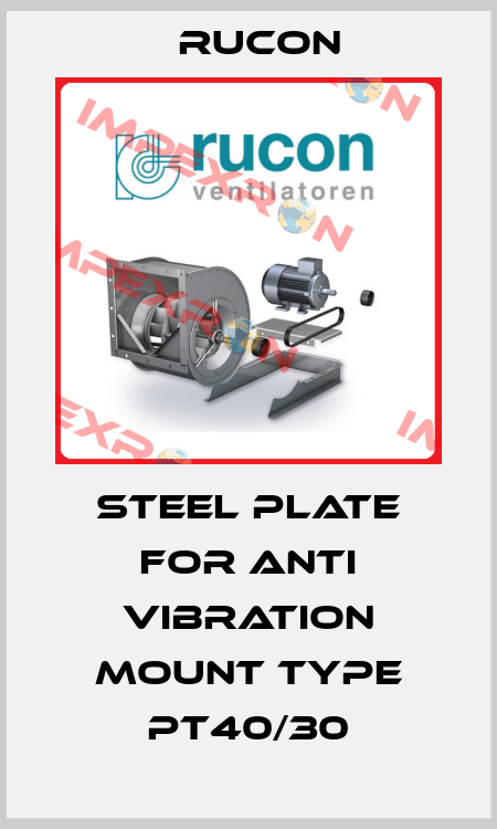 STEEL PLATE FOR ANTI VIBRATION MOUNT TYPE PT40/30 Rucon