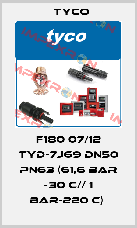 F180 07/12 TYD-7J69 DN50 PN63 (61,6 bar -30 C// 1 bar-220 C)  TYCO