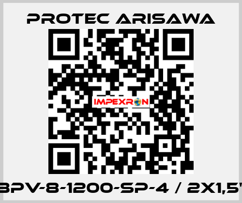 BPV-8-1200-SP-4 / 2x1,5" Protec Arisawa