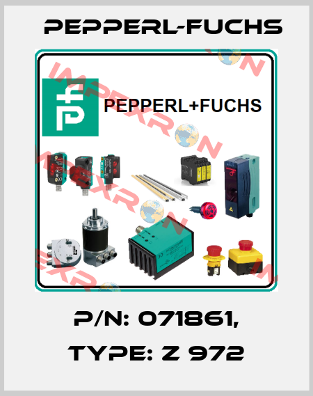 p/n: 071861, Type: Z 972 Pepperl-Fuchs