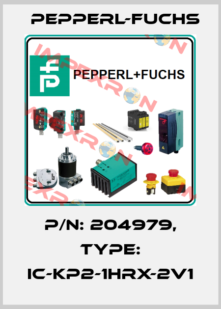 p/n: 204979, Type: IC-KP2-1HRX-2V1 Pepperl-Fuchs
