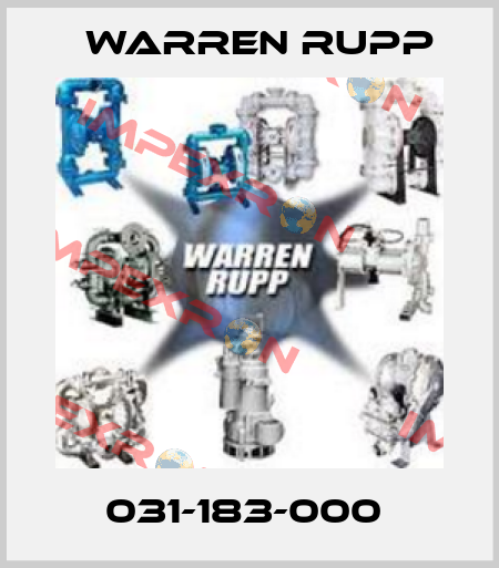 031-183-000  Warren Rupp
