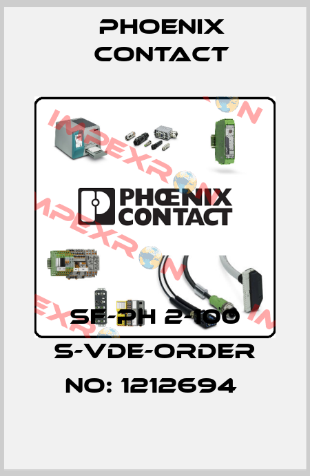 SF-PH 2-100 S-VDE-ORDER NO: 1212694  Phoenix Contact