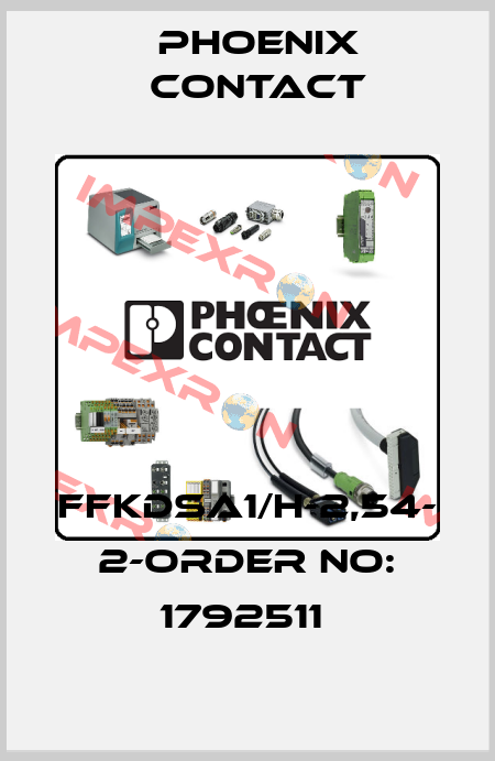 FFKDSA1/H-2,54- 2-ORDER NO: 1792511  Phoenix Contact