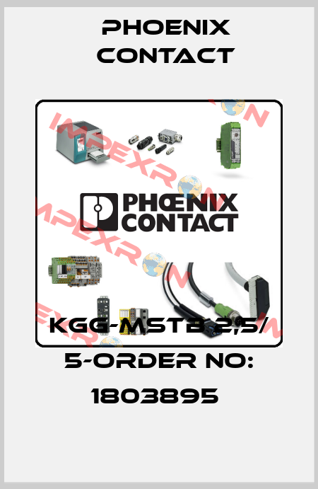 KGG-MSTB 2,5/ 5-ORDER NO: 1803895  Phoenix Contact