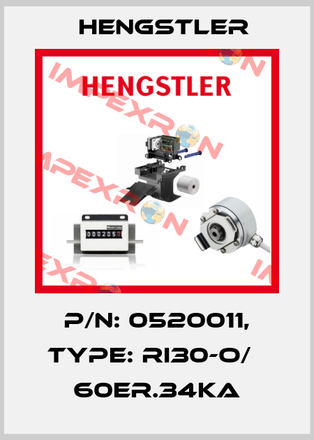 p/n: 0520011, Type: RI30-O/   60ER.34KA Hengstler