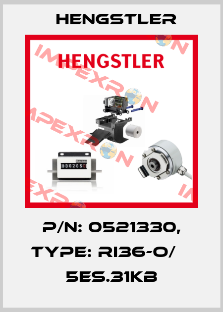 p/n: 0521330, Type: RI36-O/    5ES.31KB Hengstler