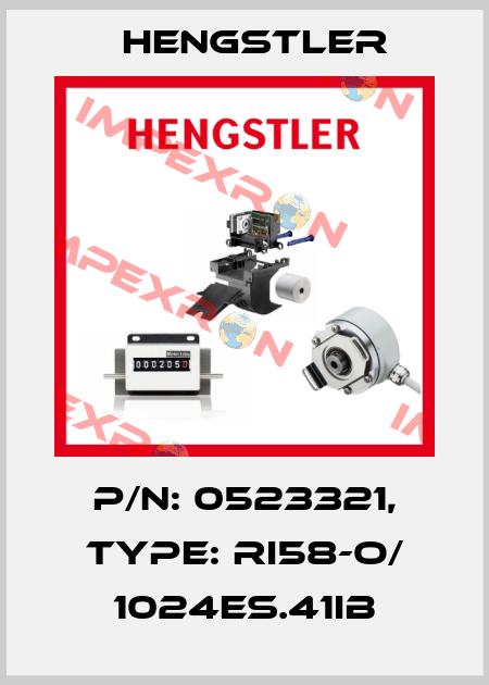 p/n: 0523321, Type: RI58-O/ 1024ES.41IB Hengstler