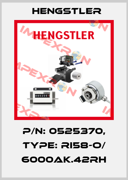 p/n: 0525370, Type: RI58-O/ 6000AK.42RH Hengstler