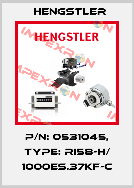 p/n: 0531045, Type: RI58-H/ 1000ES.37KF-C Hengstler