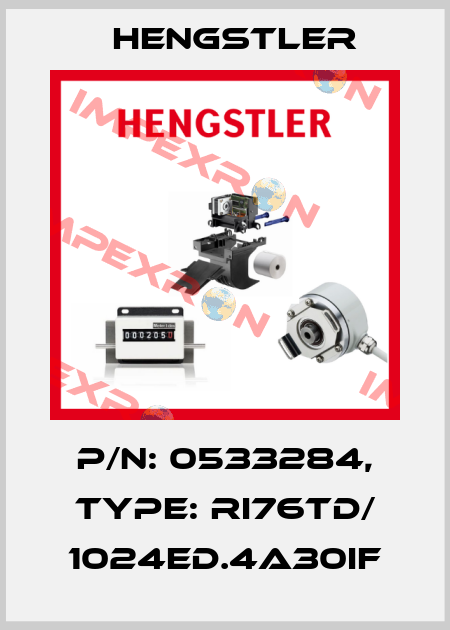 p/n: 0533284, Type: RI76TD/ 1024ED.4A30IF Hengstler