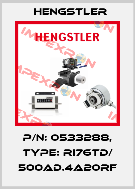 p/n: 0533288, Type: RI76TD/ 500AD.4A20RF Hengstler