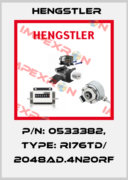 p/n: 0533382, Type: RI76TD/ 2048AD.4N20RF Hengstler