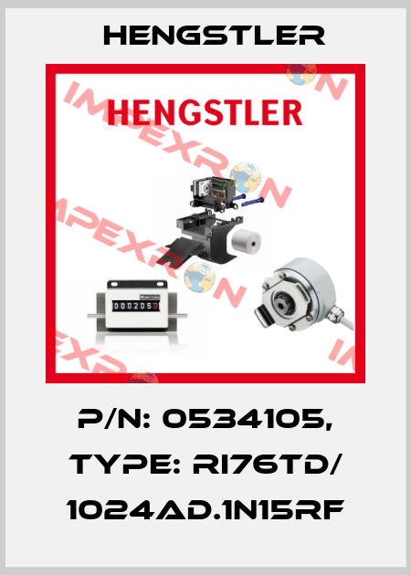 p/n: 0534105, Type: RI76TD/ 1024AD.1N15RF Hengstler
