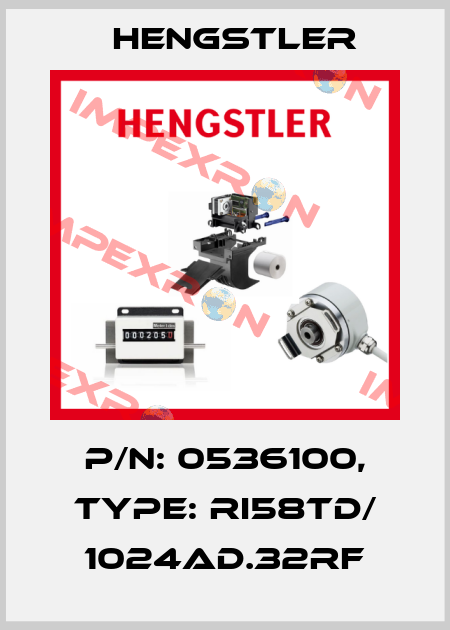 p/n: 0536100, Type: RI58TD/ 1024AD.32RF Hengstler