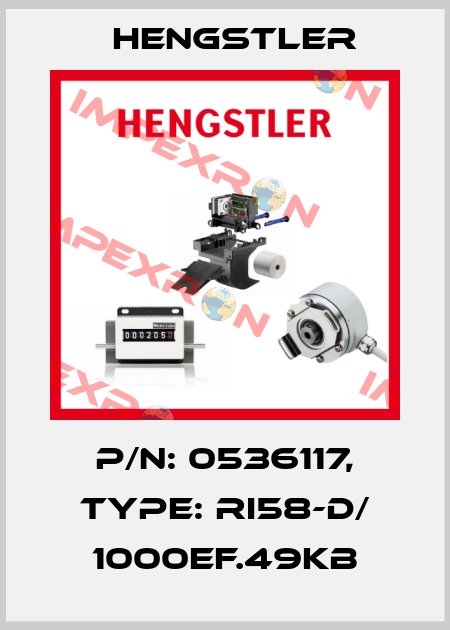 p/n: 0536117, Type: RI58-D/ 1000EF.49KB Hengstler