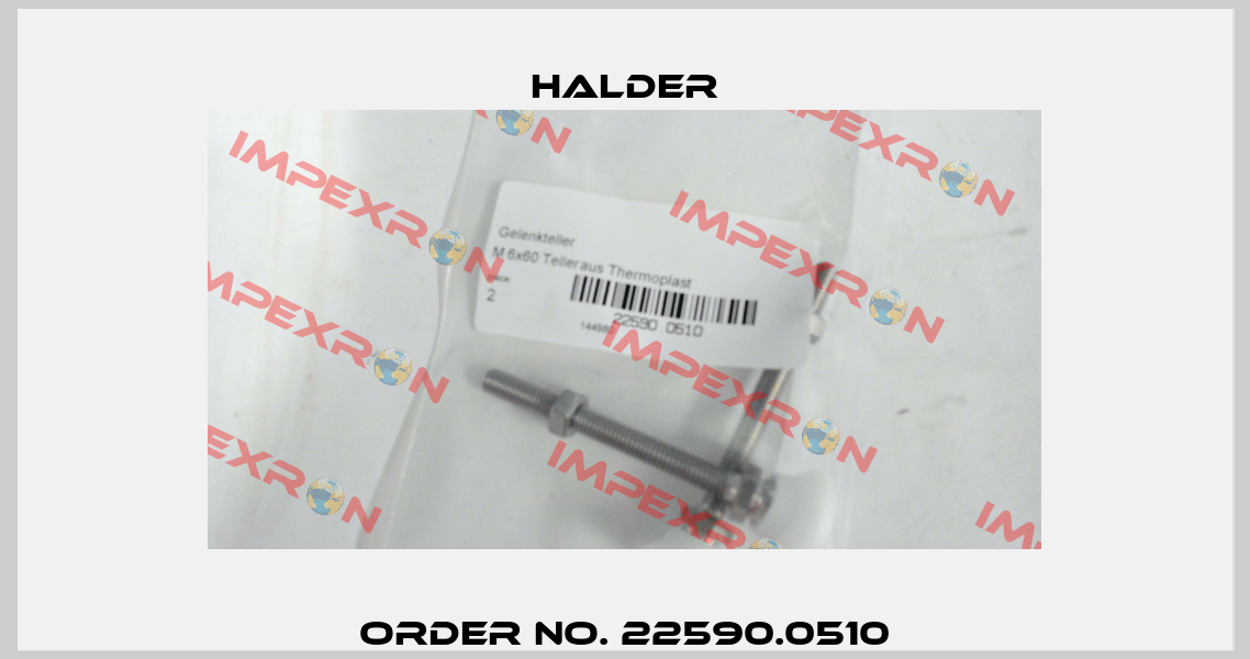 Order No. 22590.0510 Halder