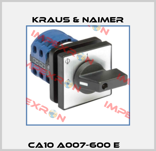 CA10 A007-600 E    Kraus & Naimer