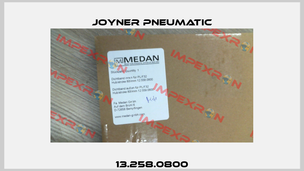 13.258.0800 Joyner Pneumatic