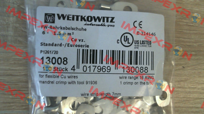 13008(1 pack 100 pcs) WEITKOWITZ