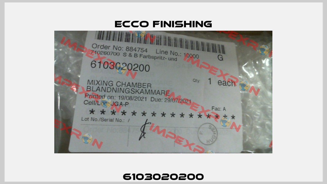 6103020200 Ecco Finishing
